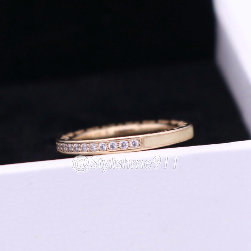 Authentic Pandora 14K Gold Radiant Hearts of Pandora Ring - Picture 6 of 14